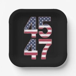 Assiettes En Carton Trump 2024 45 47 Vintage