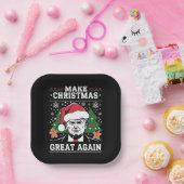 Assiettes En Carton Trump 2024, c'est amusant, de rendre à Noël sa gra (Fête)