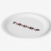 Assiettes En Carton Trump 2024 Rouge (Angle)