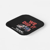 Assiettes En Carton Trump 2024 Truck Garbage Nous L'Avons Fait Équipe (Angulaire)