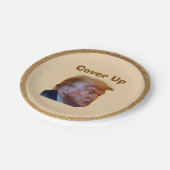 Assiettes En Carton Trump/Cover Up Paper Plate (Angle)