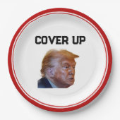 Assiettes En Carton Trump Cover Up Paper Plate (Devant)