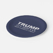 Assiettes En Carton Trump PEUT CHANGER D'ANNÉE À Garder l'Amérique gra (Angle)
