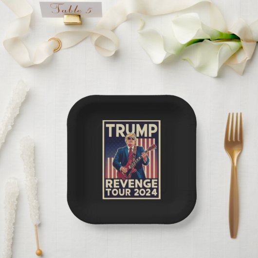 Assiettes En Carton Trump Revenge Tour 2024 Élections politiques 2024 (Mariage)