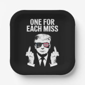 Assiettes En Carton Trump Un Pour Chaque Miss (Recto)