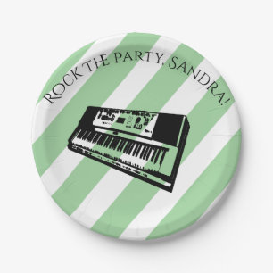 Assiettes En Carton Trumpet Rock Et Roll Instruments De Musique