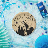 Assiettes En Carton Trumpet Section Musique rustique (Fête)