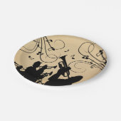 Assiettes En Carton Trumpet Section Musique rustique (Angle)