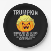 Assiettes En Carton Trumpkin À L'Intérieur (Devant)