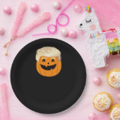Assiettes En Carton Trumpkin Citrouille Halloween classique (Fête)