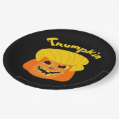 Assiettes En Carton Trumpkin Citrouille Halloween Design - Retro Sloga (Angle)