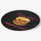 Assiettes En Carton Trumpkin Citrouille mangeur classique (Angle)