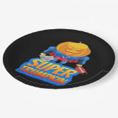 Assiettes En Carton Trumpkin Funny Citrouille Head Halloween Costume C (Angle)