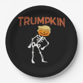 Assiettes En Carton Trumpkin Halloween Funny Classic (Devant)