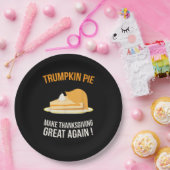 Assiettes En Carton Trumpkin Pie Rendre Thanksgiving grand à nouveau C (Fête)