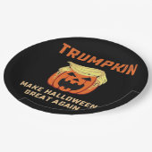 Assiettes En Carton Trumpkin Rendre Halloween grand à nouveau - Pompe (Angle)