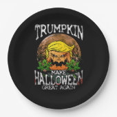 Assiettes En Carton Trumpkin rendre Halloween grand encore cadeau (Devant)