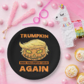 Assiettes En Carton Trumpkin rendre Halloween grand encore drôle class (Fête)