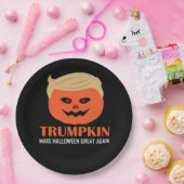 Assiettes En Carton Trumpkin rendre Halloween grand encore drôle P Éff (Fête)