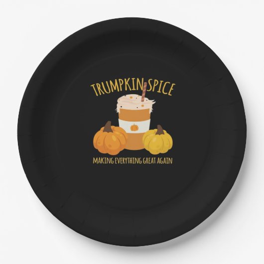 Assiettes En Carton Trumpkin Spice Thankgiving Making Everything Grea (Devant)