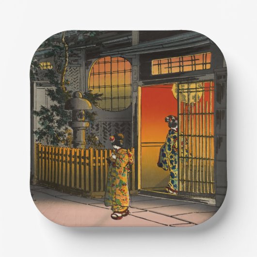 Assiettes En Carton Tsuchiya Koitsu - Side Street Araki à Yotsuya (Recto)