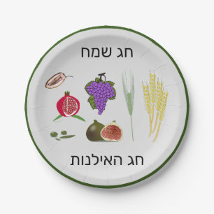 Assiettes En Carton Tu bishvat