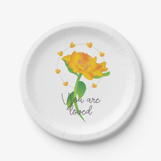 Assiettes En Carton Tu es aimé  (Devant)