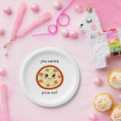 Assiettes En Carton Tu veux me pizza ? (Fête)