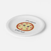 Assiettes En Carton Tu veux me pizza ? (Angle)