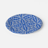 Assiettes En Carton Tuiles marocaines - bleu et blanc de cobalt (Angle)