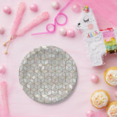 Assiettes En Carton Tuiles nacrées (Fête)