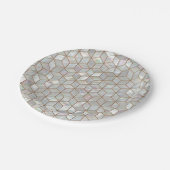 Assiettes En Carton Tuiles nacrées (Angle)