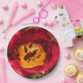 Assiettes En Carton Tuliforme rouge (Fête)