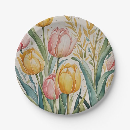 Assiettes En Carton Tulip Reverie (Devant)