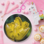 Assiettes En Carton Tulipe jaune (Fête)