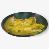 Assiettes En Carton Tulipe jaune (Angle)