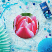 Assiettes En Carton Tulipe rose (Fête)