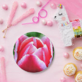Assiettes En Carton Tulipe rose (Fête)