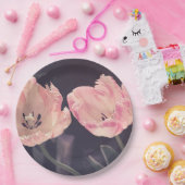 Assiettes En Carton Tulipes en fleurs mignonnes -Personnalisées (Fête)