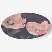 Assiettes En Carton Tulipes en fleurs mignonnes -Personnalisées (Angle)
