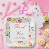 Assiettes En Carton Tulipes et Daffodils Mariage de printemps (Fête)