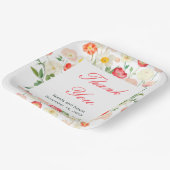 Assiettes En Carton Tulipes et Daffodils Mariage de printemps (Angulaire)