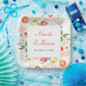 Assiettes En Carton Tulips and Daffodils Spring Wedding (Fête)