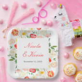 Assiettes En Carton Tulips and Daffodils Spring Wedding (Fête)