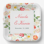 Assiettes En Carton Tulips and Daffodils Spring Wedding (Recto)