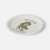 Assiettes En Carton Tulum Leopard Tropical Bachelorette Week-end (Angle)