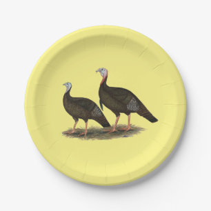 Assiettes En Carton Turkeys Eastern Wild Pair