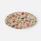 Assiettes En Carton Turquie Citrouille Chute Thanksgiving Motif (Angle)