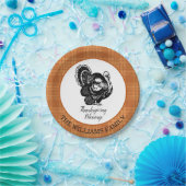 Assiettes En Carton Turquie personnalisée Thanksgiving (Fête)