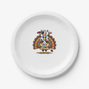 Assiettes En Carton Turquie sac en papier Moo Je suis une vache Thanks